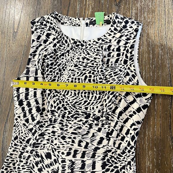 Elie Tahari Animal Print Shift Dress Size 2 - Picture 10 of 15